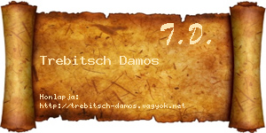 Trebitsch Damos névjegykártya